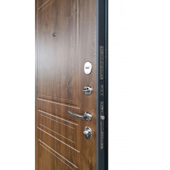 ПРОМЕТ «Марс 6 Классика» Дуб Тёмный Квартирный | Входная металлическая дверь
