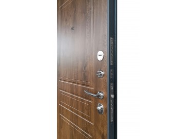 ПРОМЕТ «Марс 6 Классика» Дуб Тёмный Квартирный | Входная металлическая дверь