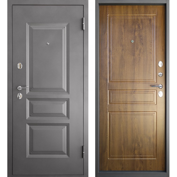 ПРОМЕТ «Марс 6 Классика» Дуб Тёмный Квартирный Входная металлическая дверь