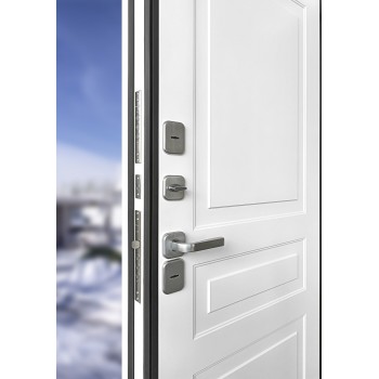 ПРОМЕТ «Винтер» Белый Муар ТЕРМОРАЗРЫВ | Входная металлическая дверь