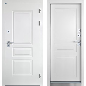 ПРОМЕТ «Винтер» Белый Муар ТЕРМОРАЗРЫВ | Входная металлическая дверь