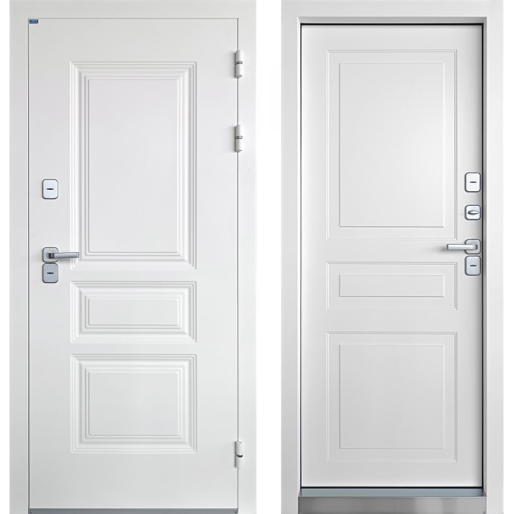 ПРОМЕТ «Винтер» Белый Муар ТЕРМОРАЗРЫВ Входная металлическая дверь