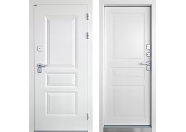 ПРОМЕТ «Винтер» Белый Муар ТЕРМОРАЗРЫВ | Входная металлическая дверь