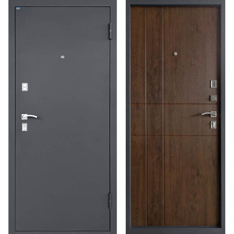 ПРОМЕТ «ТИТАН АНТЕРО» Дуб Тёмный Квартирный | Входная металлическая дверь