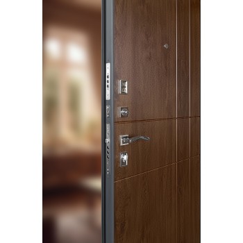 ПРОМЕТ «ТИТАН АНТЕРО» Дуб Тёмный Квартирный | Входная металлическая дверь