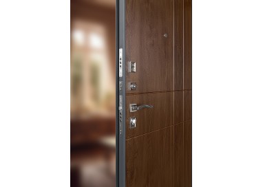 ПРОМЕТ «ТИТАН АНТЕРО» Дуб Тёмный Квартирный | Входная металлическая дверь