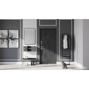 ПРОМЕТ «ТИТАН АНТЕРО» Дуб Шале-Графит | Входная металлическая дверь