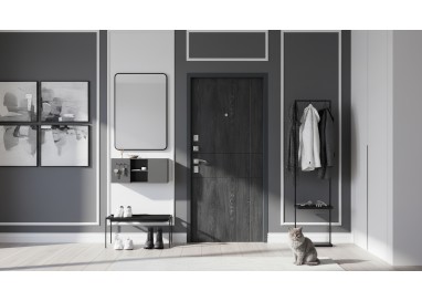 ПРОМЕТ «ТИТАН АНТЕРО» Дуб Шале-Графит | Входная металлическая дверь